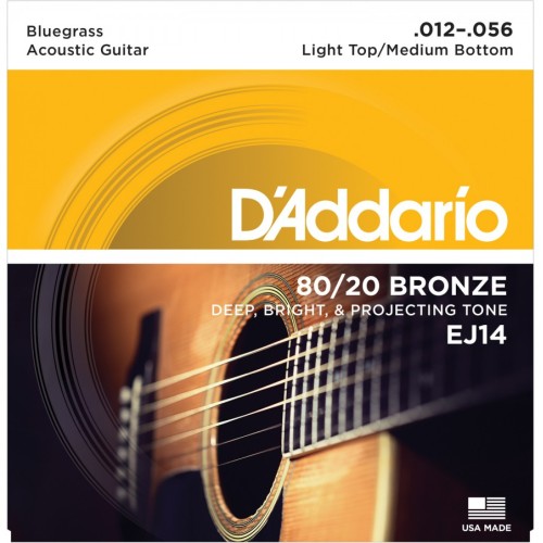 Струны для акустических гитар D'addario EJ14