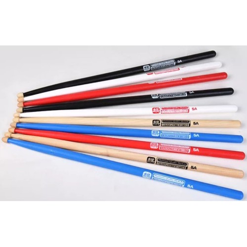 Барабанные палочки HUN Colored Series QI 5A (орех гикори, черные)