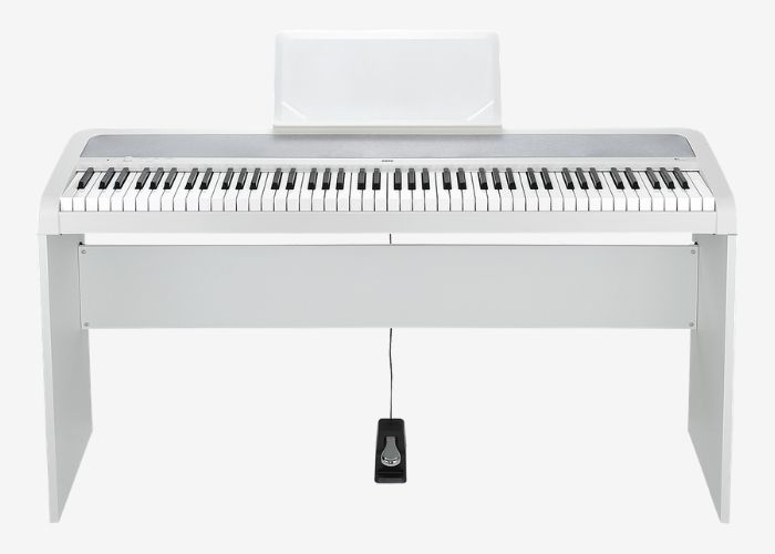 белое пианино Корг B1