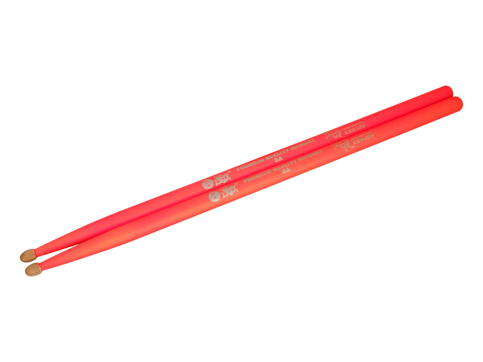 Барабанные палочки HUN Fluorescent Series 5A (орех гикори, оранжевые)
