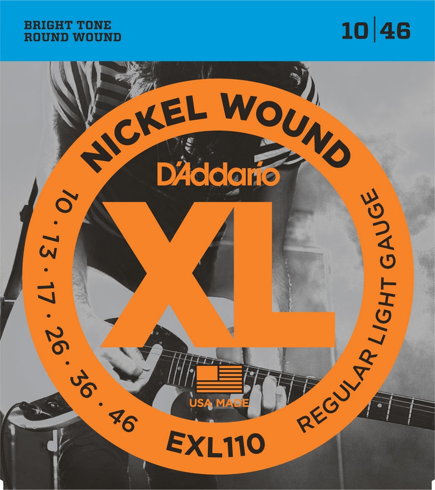 Струны для электрогитары D'addario EXL110 Regular Light 10-46
