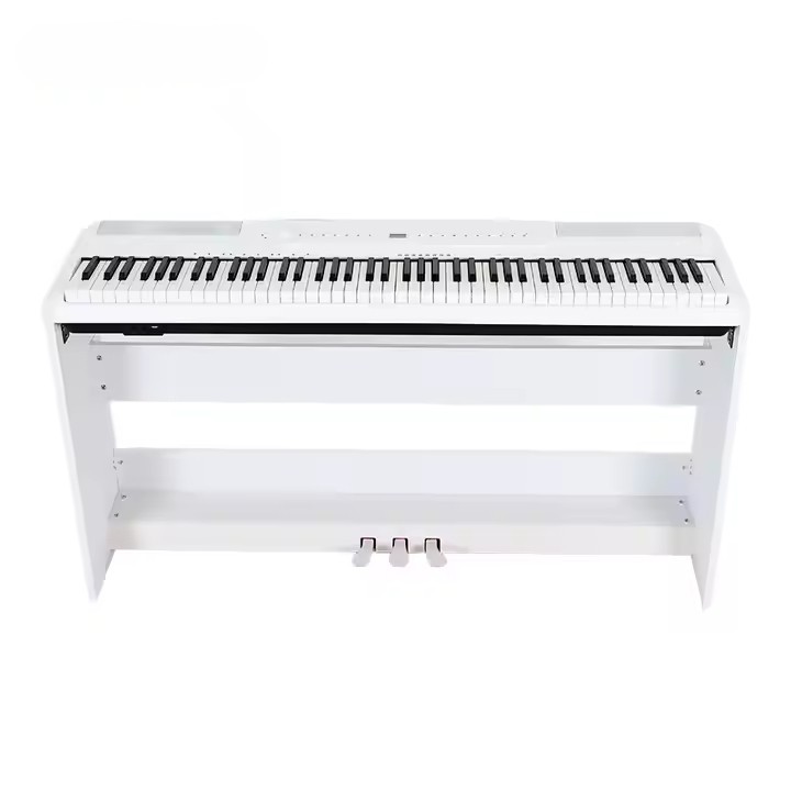 Комплект: Пианино PIANOVA MA-80 WH + Деревянная стойка + 3 Педали + Наушники