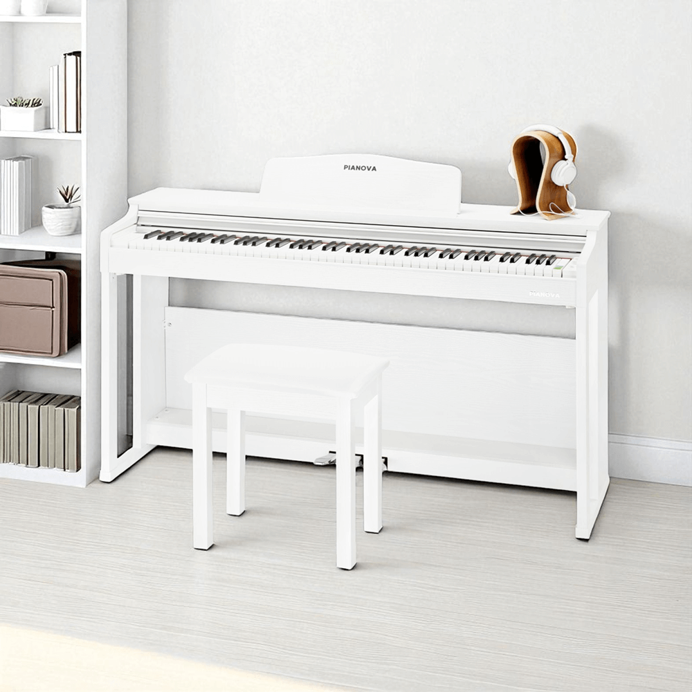 Комплект: Пианино PIANOVA MA-800 WH + Банкетка + Наушники