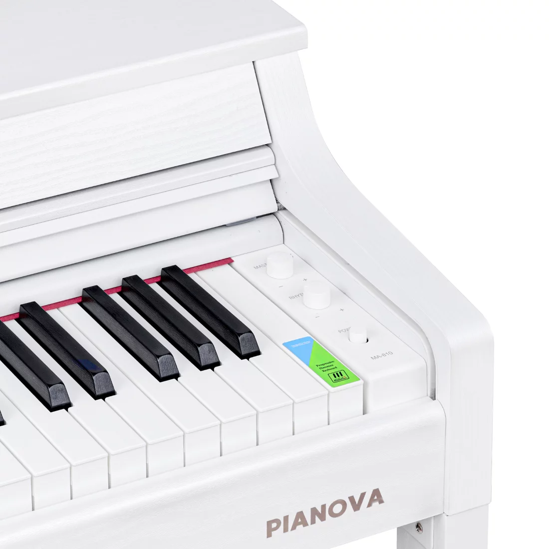 Комплект: Пианино PIANOVA MA-810 WH + Банкетка + Наушники