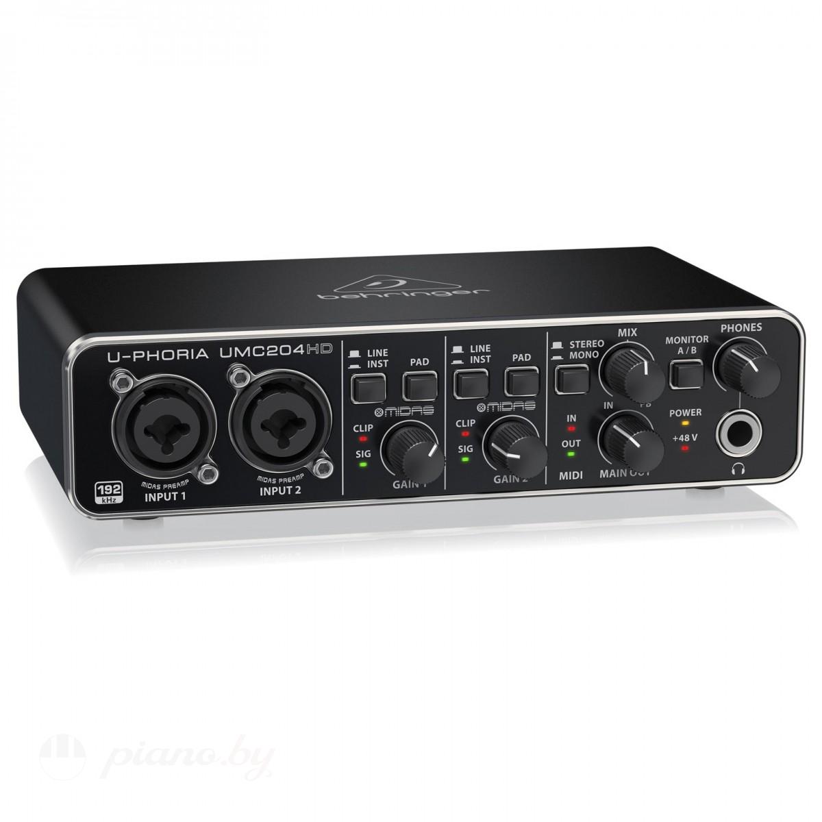 Звуковая карта BEHRINGER UMC204HD