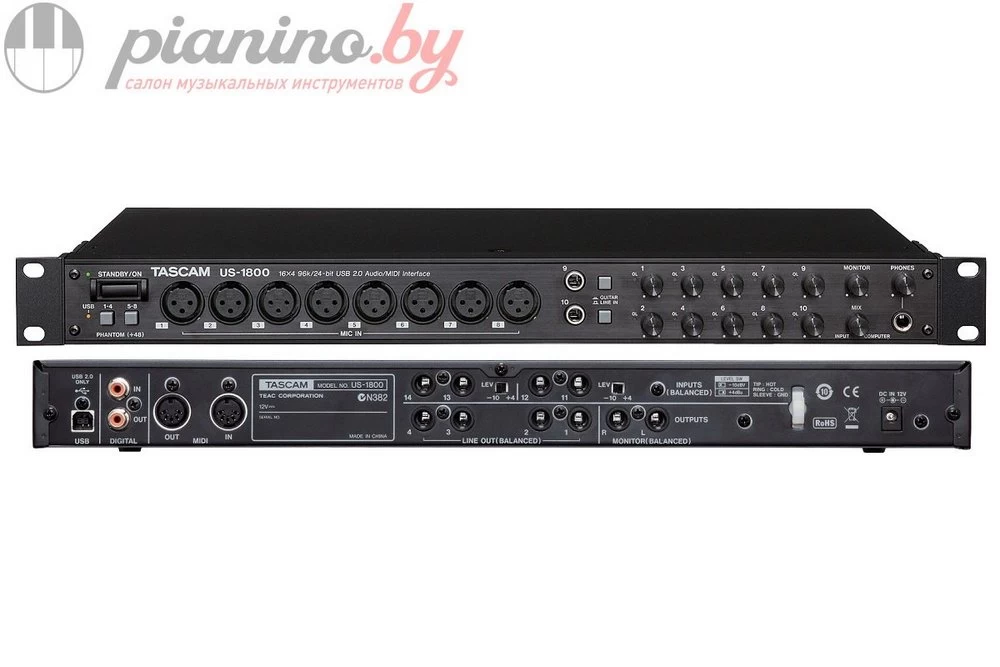Звуковая карта Tascam US-1800 купить в Минске, цена, отзывы