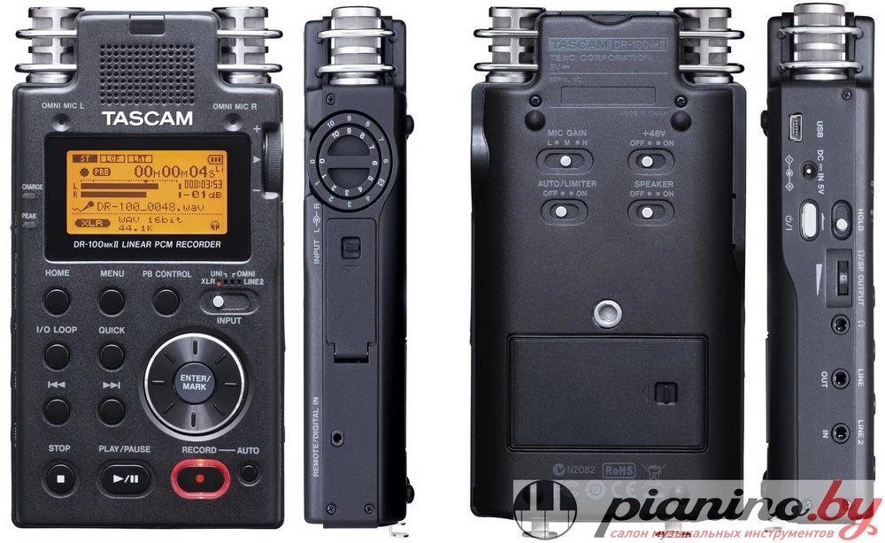 Рекордер Tascam DR-100mkII купить в Минске, цена, отзывы