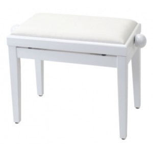 Банкетка для фортепиано KB018 White PE Textile
