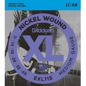 Струны для электрогитары D`addario EXL-115