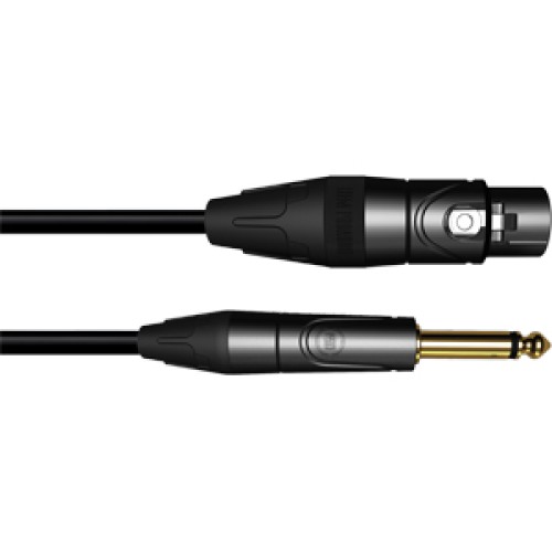 Микрофонный кабель LEEM MHI-5 XLR female-jack 6,35 male(моно) 5м