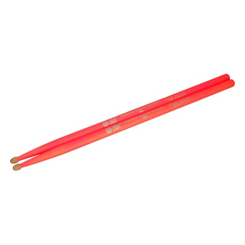 Барабанные палочки HUN Fluorescent Series 5A (орех гикори, оранжевые)