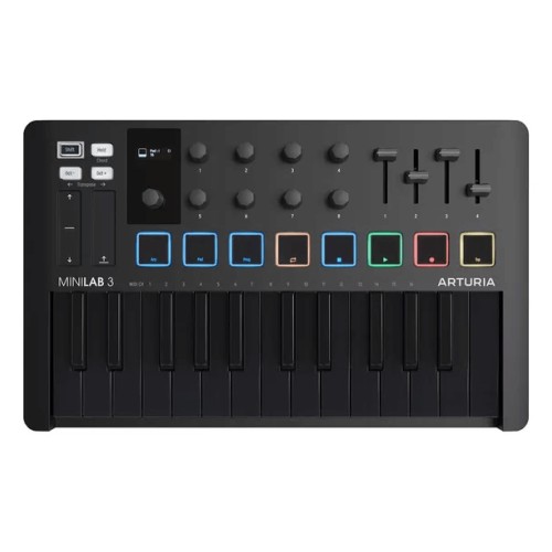 MIDI-клавиатура Arturia MiniLab 3 Deep Black