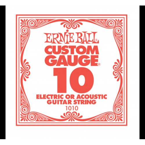Струна для электро и акустических гитар Ernie Ball 1010