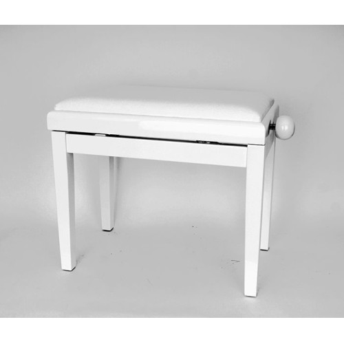 Банкетка для фортепиано KB018 White PE Textile
