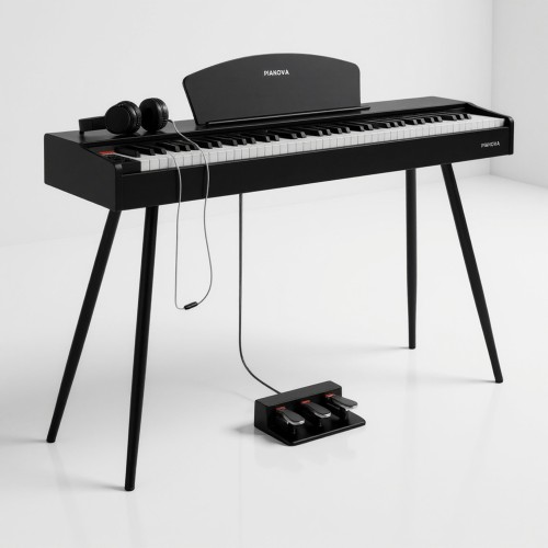 Цифровое пианино PIANOVA MA-10 BK + наушники