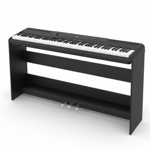 Комплект: Пианино PIANOVA MA-80 BK + Деревянная стойка + 3 Педали + Наушники