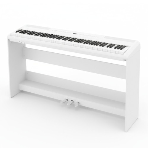 Комплект: Пианино PIANOVA MA-80 WH + Деревянная стойка + 3 Педали + Наушники