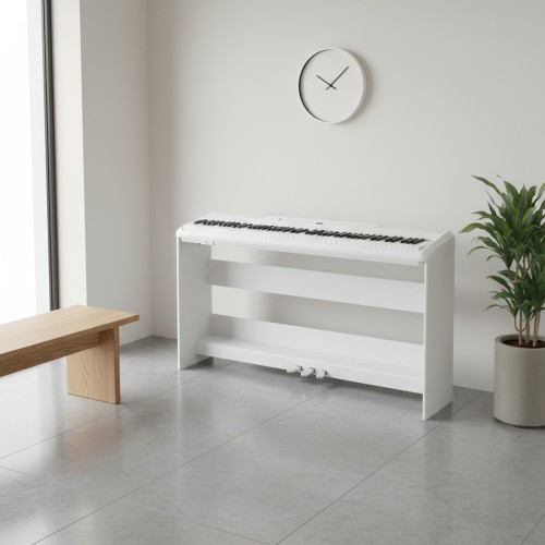 Комплект: Пианино PIANOVA MA-80 WH + Деревянная стойка + 3 Педали + Наушники