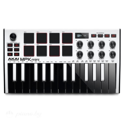 MIDI-клавиатура Akai Pro MPK Mini MK3 White-1