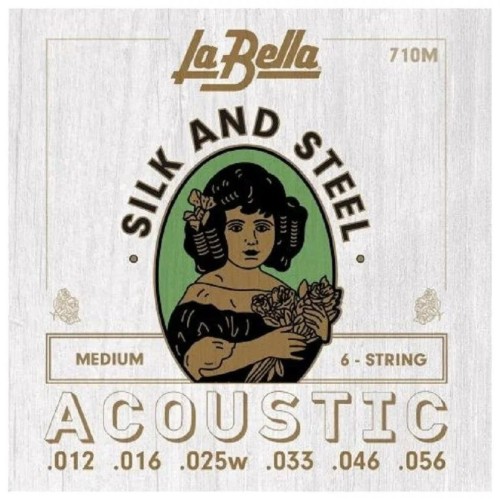 Струны для акустической гитары La Bella 40PT Extra light