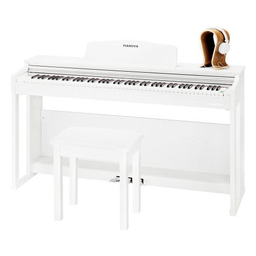 Комплект: Пианино PIANOVA MA-800 WH + Банкетка + Наушники
