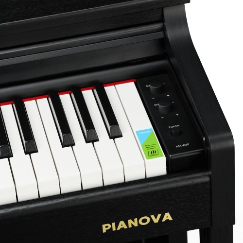 Комплект: Пианино PIANOVA MA-800 BK + Банкетка + Наушники