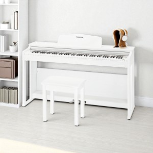 Комплект: Пианино PIANOVA MA-800 WH + Банкетка + Наушники