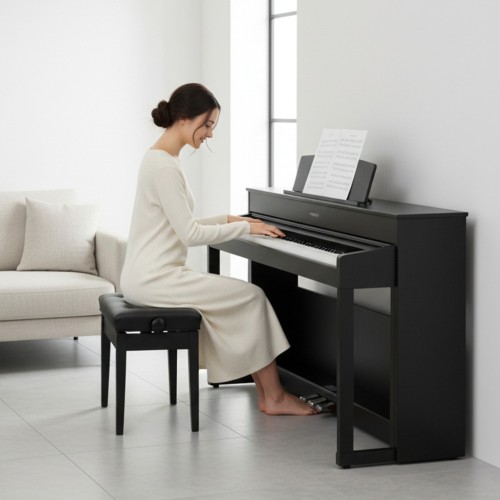 Комплект: Пианино PIANOVA MA-900 BK + Банкетка + Наушники