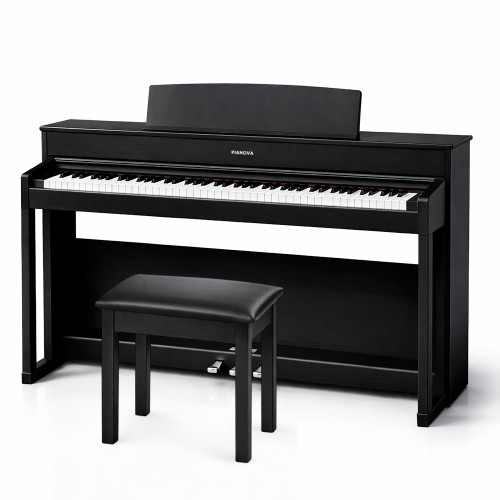 Комплект: Пианино PIANOVA MA-900 BK + Банкетка + Наушники