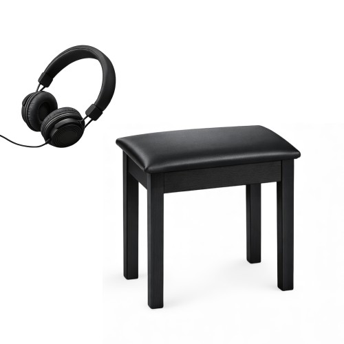 Комплект: Пианино PIANOVA MA-910 BK + Банкетка + Наушники