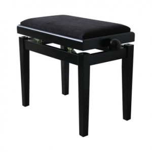 Банкетка для фортепиано KB018 Black PE Textile